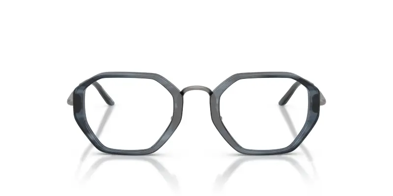 Uomo AR7282 6303 Montature da vista Acetato Grigio Trasparente Geometrica Normale miniatura 3