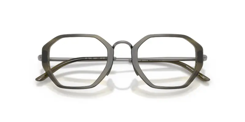 Uomo AR7282 6304 Montature da vista Acetato Verde Trasparente Geometrica Normale miniatura 2