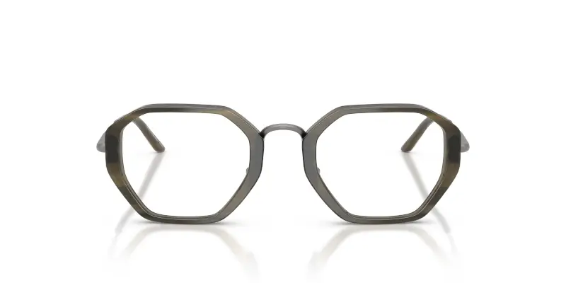 Uomo AR7282 6304 Montature da vista Acetato Verde Trasparente Geometrica Normale miniatura 3