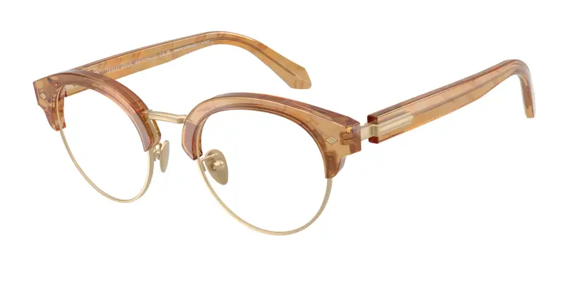 Uomo AR7283 6300 Montature da vista Acetato Tartaruga Trasparente Pantos Normale