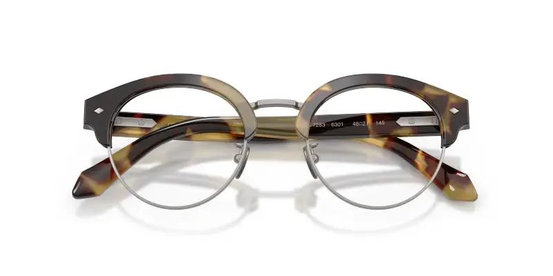 Uomo AR7283 6301 Montature da vista Acetato Tartaruga Trasparente Pantos Normale miniatura 2