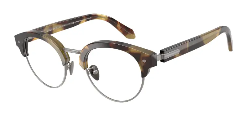 Uomo AR7283 6301 Montature da vista Acetato Tartaruga Trasparente Pantos Normale