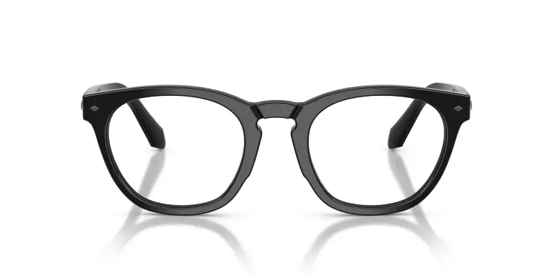 Uomo AR7284 5875 Montature da vista Acetato Nero Trasparente Rotonda Normale miniatura 3