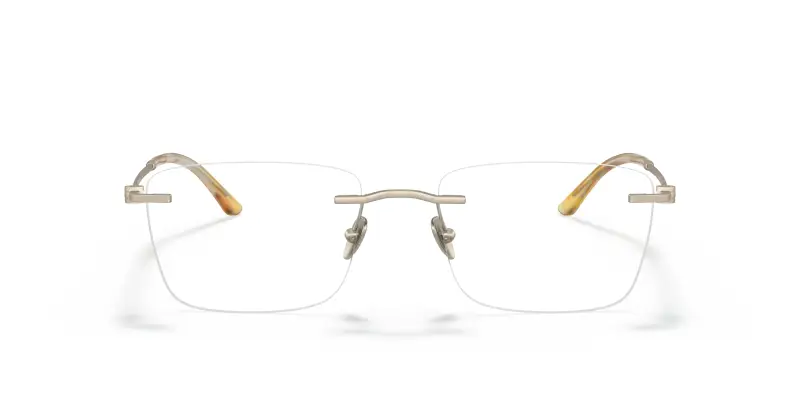 Uomo Giorgio Armani AR5124 3002 Montature da vista Metallo Oro Squadrata Normale miniatura 3