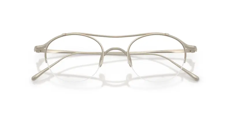 Uomo Giorgio Armani AR5158T 3409 Montature da vista Titanio Bronzo Trasparente Rotonda Normale miniatura 2