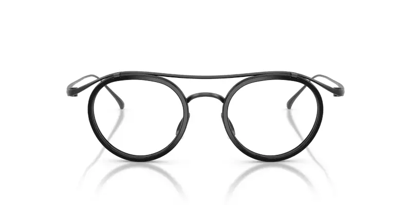 Uomo Giorgio Armani AR5166T 3404 Montature da vista Titanio Nero Trasparente Pantos Normale miniatura 3