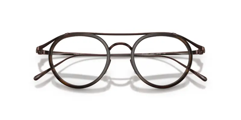 Uomo Giorgio Armani AR5166T 3430 Montature da vista Titanio Marrone Trasparente Pantos Normale miniatura 2