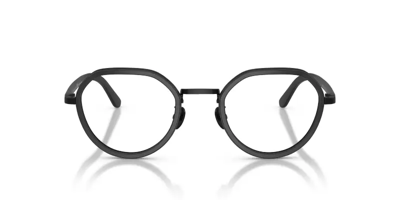 Uomo Giorgio Armani AR5167 3001 Montature da vista Metallo Nero Trasparente Rotonda Normale miniatura 3