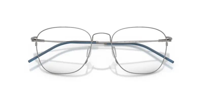 Uomo Giorgio Armani AR5168 3003 Montature da vista Metallo Grigio Trasparente Pillow Normale miniatura 2