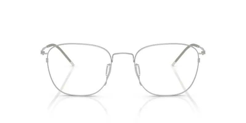 Uomo Giorgio Armani AR5168 3045 Montature da vista Metallo Argento Trasparente Pillow Normale miniatura 3