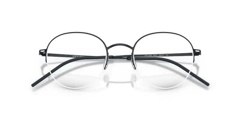 Uomo Giorgio Armani AR5169 3437 Montature da vista Metallo Blu Trasparente Pantos Normale miniatura 2