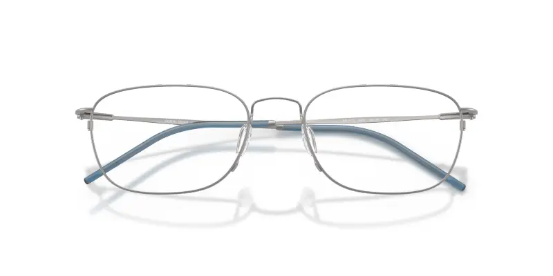 Uomo Giorgio Armani AR5171 3003 Montature da vista Metallo Grigio Trasparente Pillow Normale miniatura 2