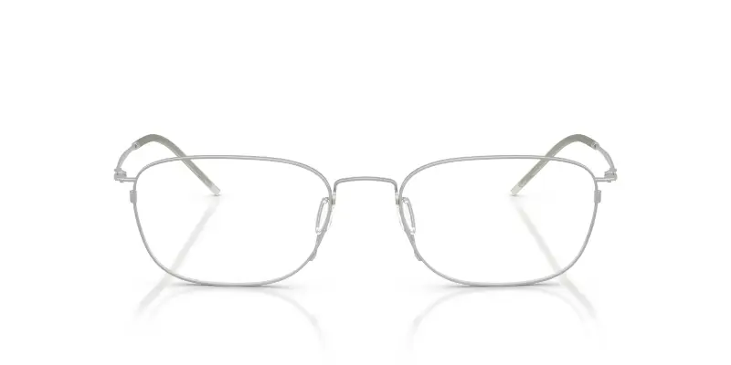 Uomo Giorgio Armani AR5171 3045 Montature da vista Metallo Argento Trasparente Pillow Normale miniatura 3