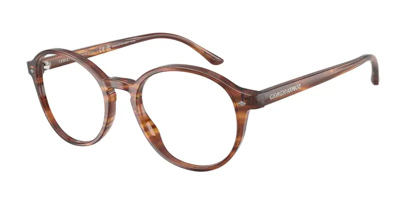Uomo Giorgio Armani AR7004 6162 Montature da vista Acetato Tartaruga Trasparente Pantos Normale