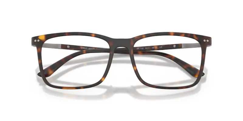 Uomo Giorgio Armani AR7122 6417 Montature da vista Nylon Tartaruga Trasparente Squadrata Normale miniatura 2