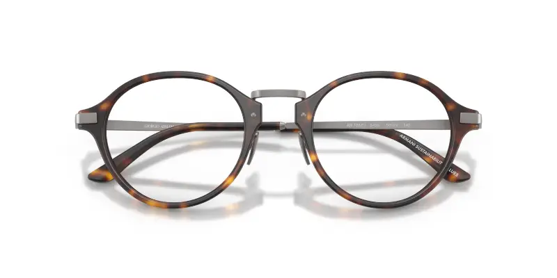 Uomo Giorgio Armani AR7287 6403 Montature da vista Acetato Tartaruga Trasparente Pantos Normale miniatura 2