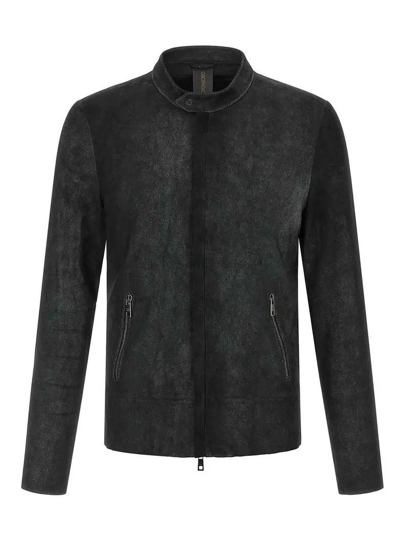 Giacca da motociclista elasticizzata Nero