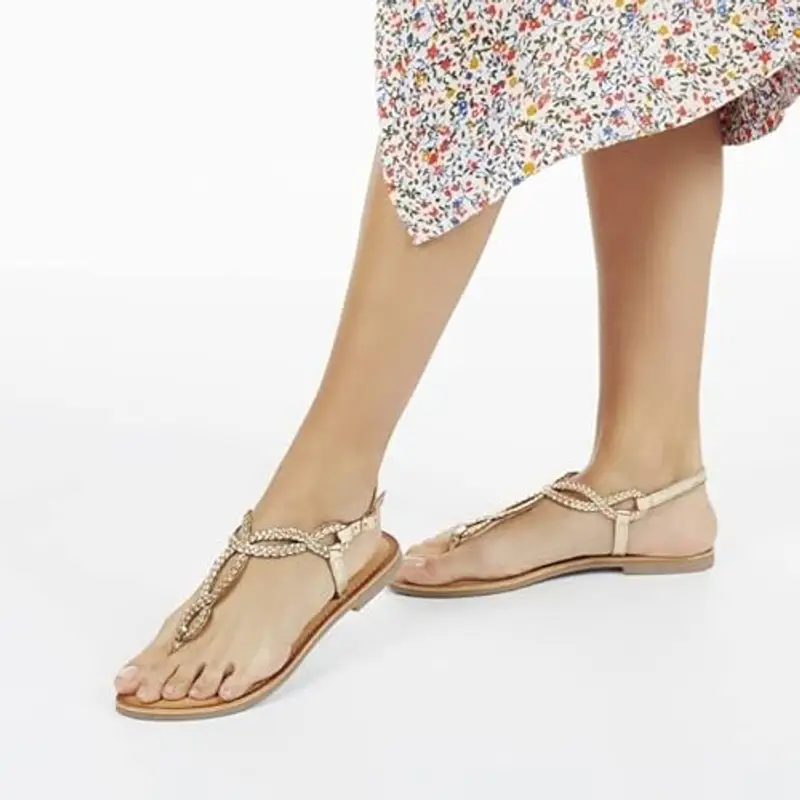 Gioseppo Donna Fyffe Sandali Punta Aperta, Oro, 39 EU miniatura 3