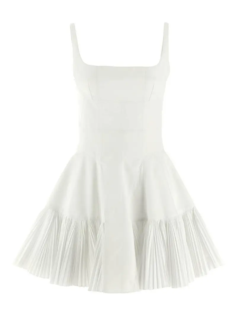 Abito pieghevole Bianco