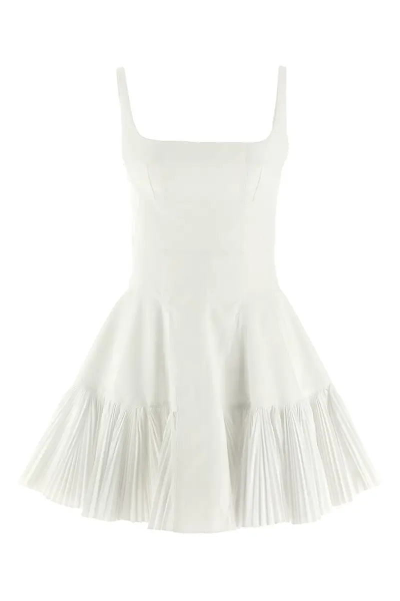 Abito Plissettato Bianco