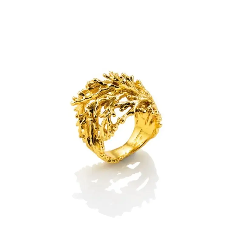 ANELLO SUPER CORAL DORATO MIS 14