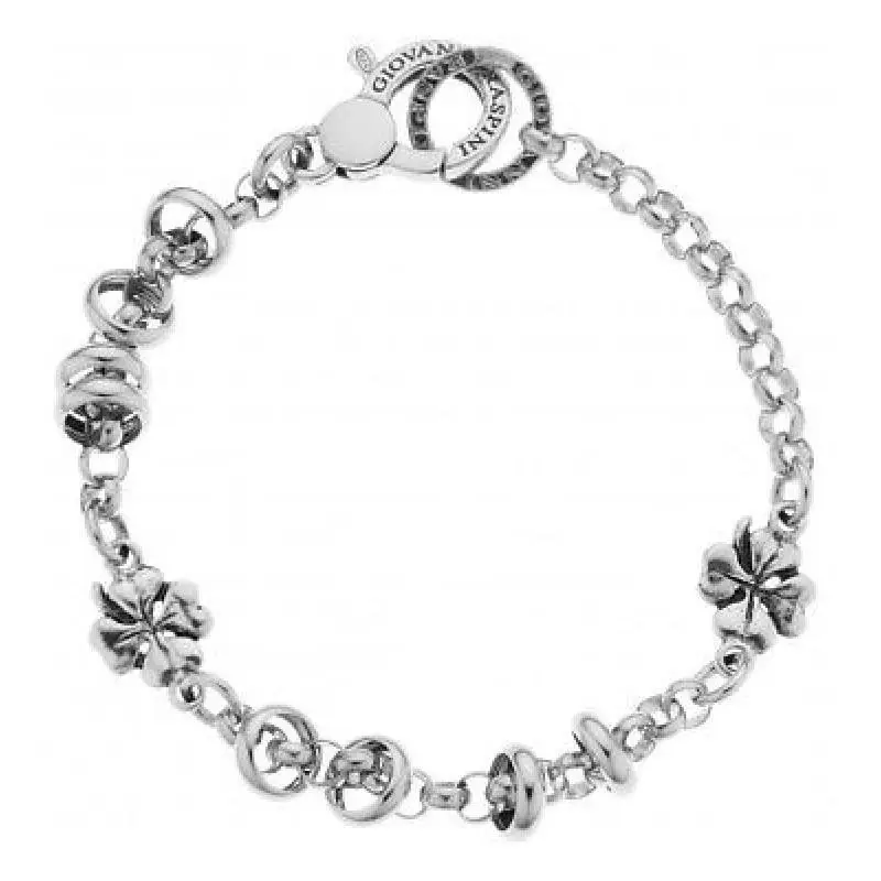 Bracciale Due Quadrifoglio - Argento - Giovanni Raspini