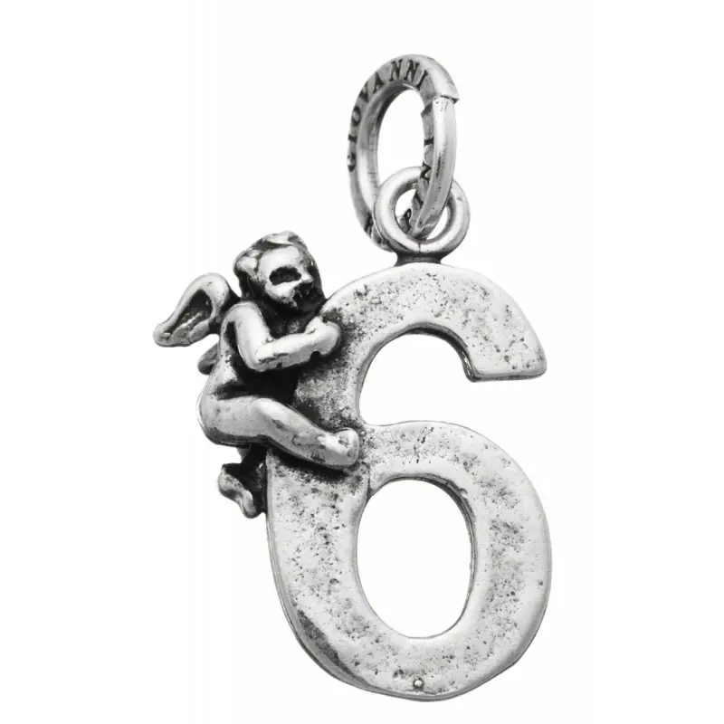 Charm "6" Con Angelo - Ciondolo - Giovanni Raspini