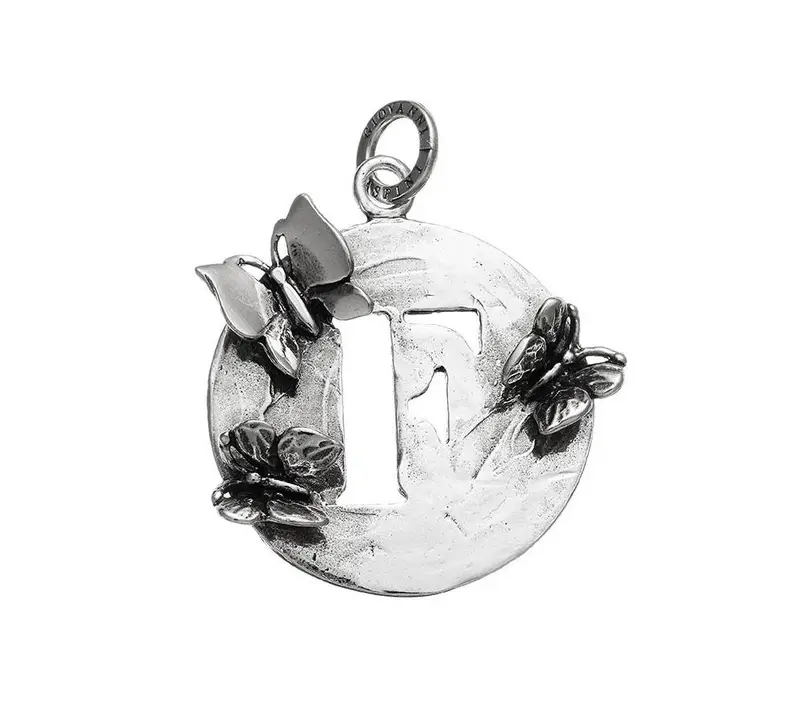 CHARM LETTERA FARFALLE F GIOVANNI RASPINI