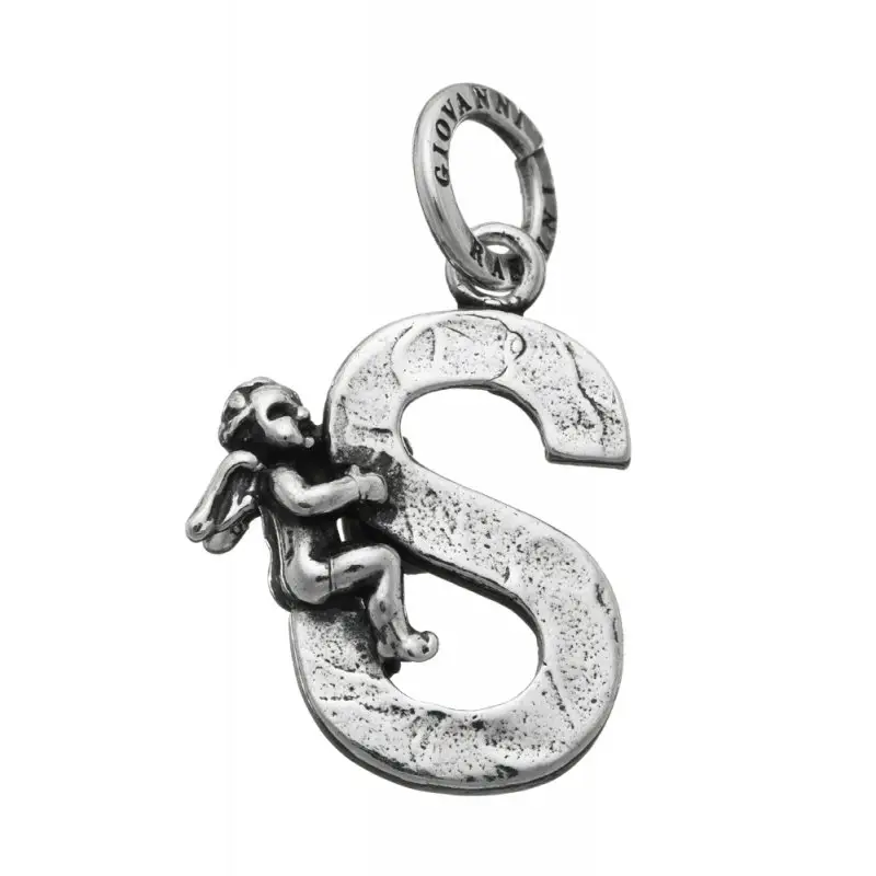 Charm Lettera S Con Angelo - Ciondolo - Giovanni Raspini
