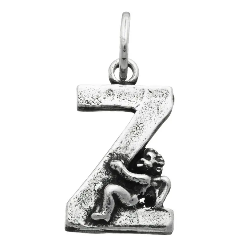 Charm Lettera Z Con Angelo - Ciondolo - Giovanni Raspini miniatura 2