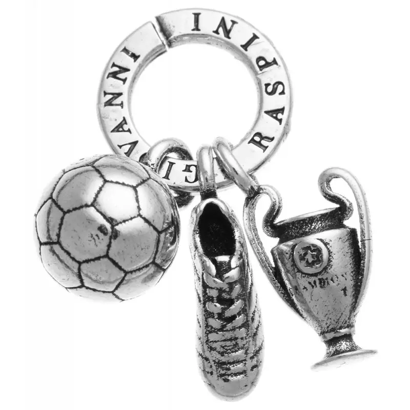 Ciondolo Charm Calcio Tris - Argento - Giovanni Raspini miniatura 2