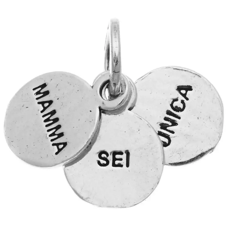 Ciondolo Charm Mamma Sei Unica - Giovanni Raspini miniatura 2
