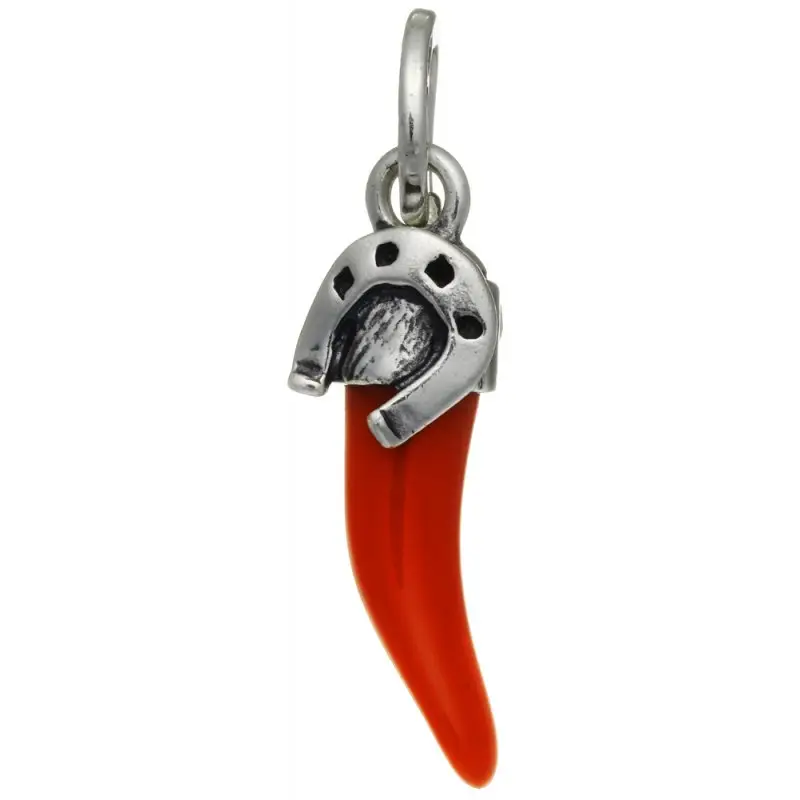 Ciondolo Corno Ferro Di Cavallo - Argento - Giovanni Raspini miniatura 2