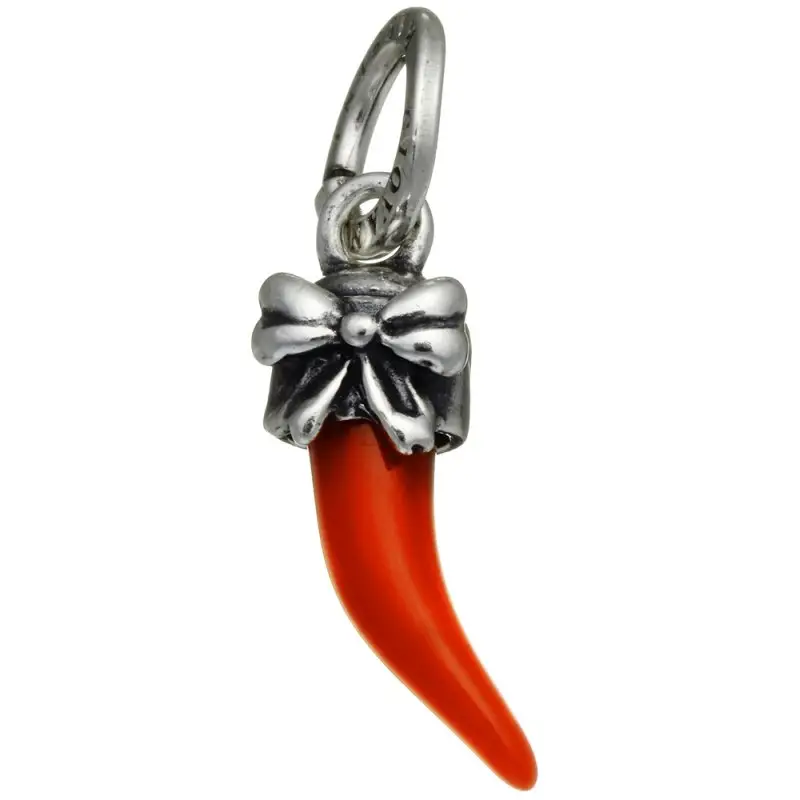 Ciondolo Corno Fiocco - Argento - Giovanni Raspini