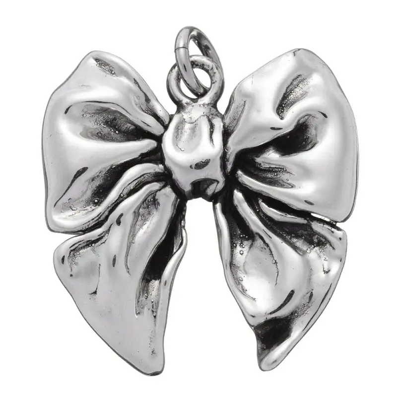 Ciondolo Fiocco Medio In Argento - Giovanni Raspini