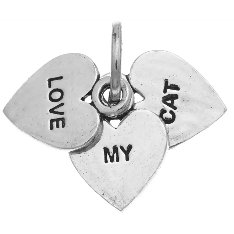 Ciondolo Love My Cat - Argento - Giovanni Raspini miniatura 2