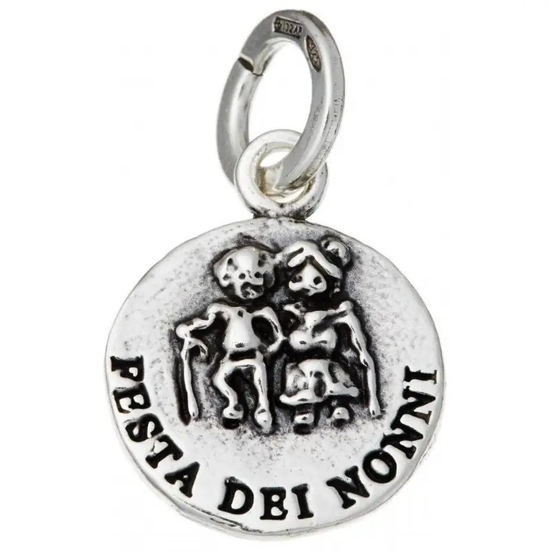 Ciondolo Medaglia Festa Dei Nonni - Argento - Giovanni Raspini
