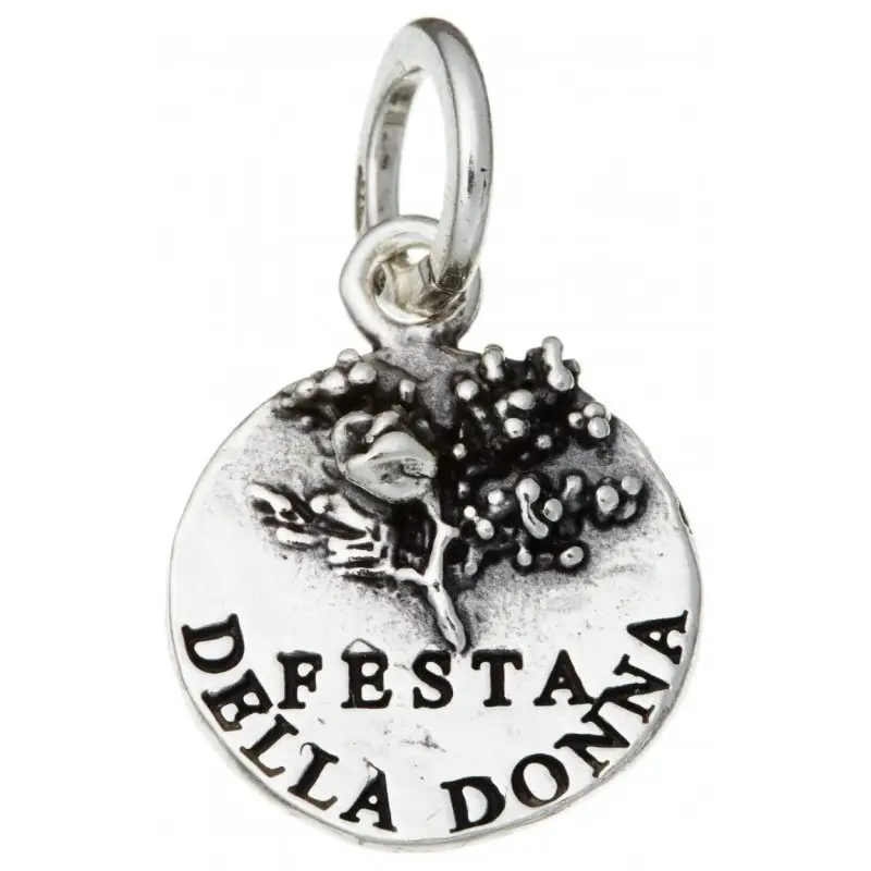 Ciondolo Medaglia Festa Della Donna - Argento - Giovanni Raspini