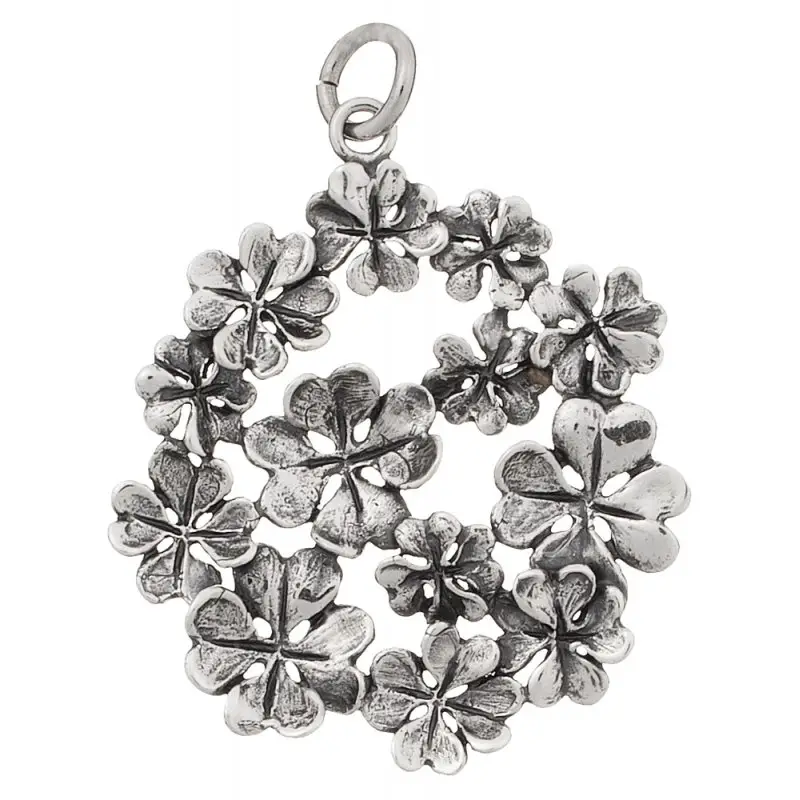 Ciondolo Quadrifogli In Argento - Giovanni Raspini miniatura 2