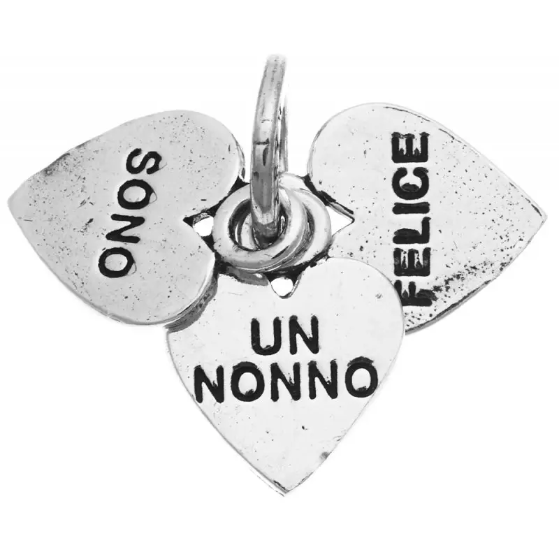 Ciondolo Sono Un Nonno Felice - Argento - Giovanni Raspini miniatura 2