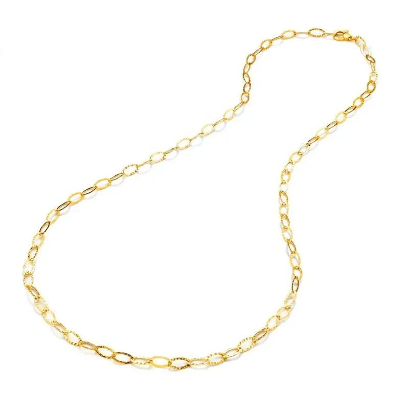 Collana Maglia Ovale Martellata - Giovanni Raspini