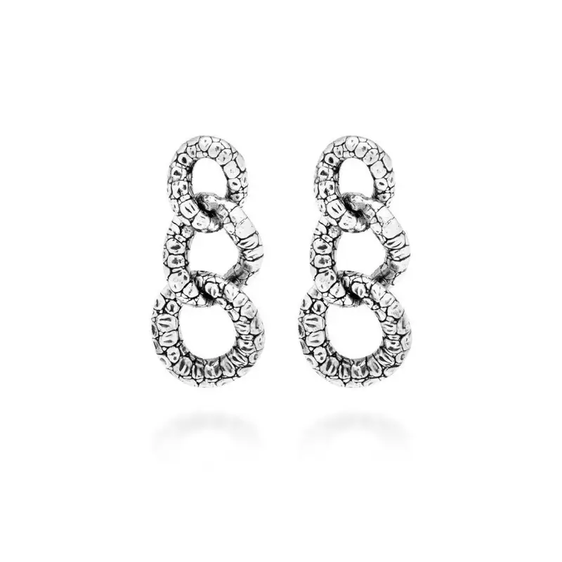 Orecchini Cascata Croco - Argento - Giovanni Raspini