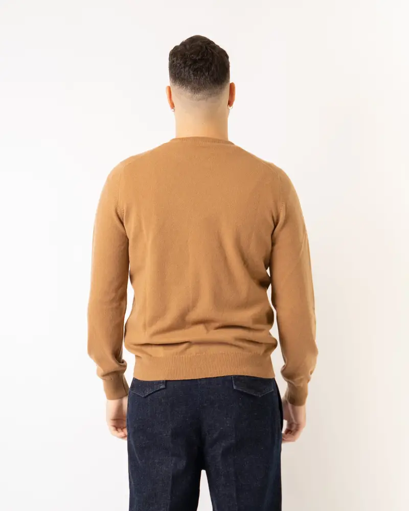 Girocollo Cashmere Cammello miniatura 2