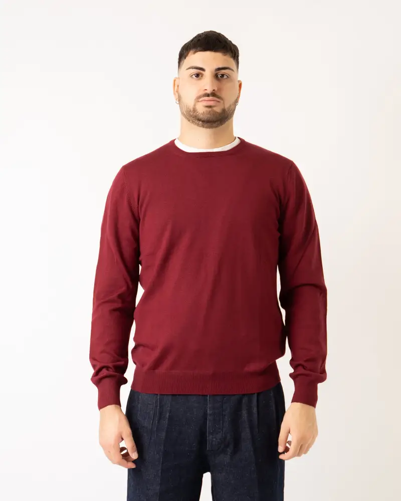 Girocollo Merinos Bordeaux