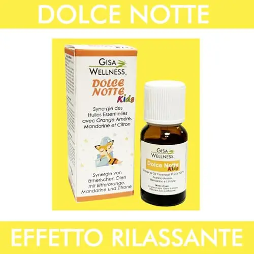 GISA WELLNESS - DOLCE NOTTE - Sinergia di Oli Essenziali Balsamici per Bambini - 15ml - Diffusione Ambientale miniatura 2