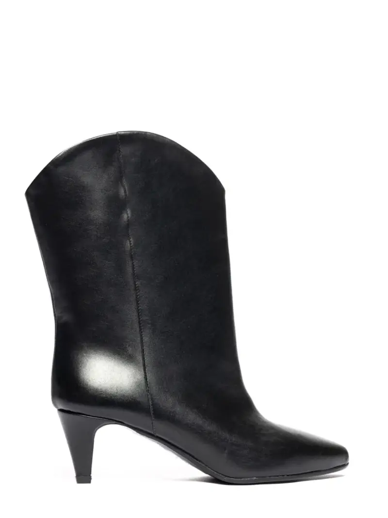 Tronchetto Enea in pelle nero