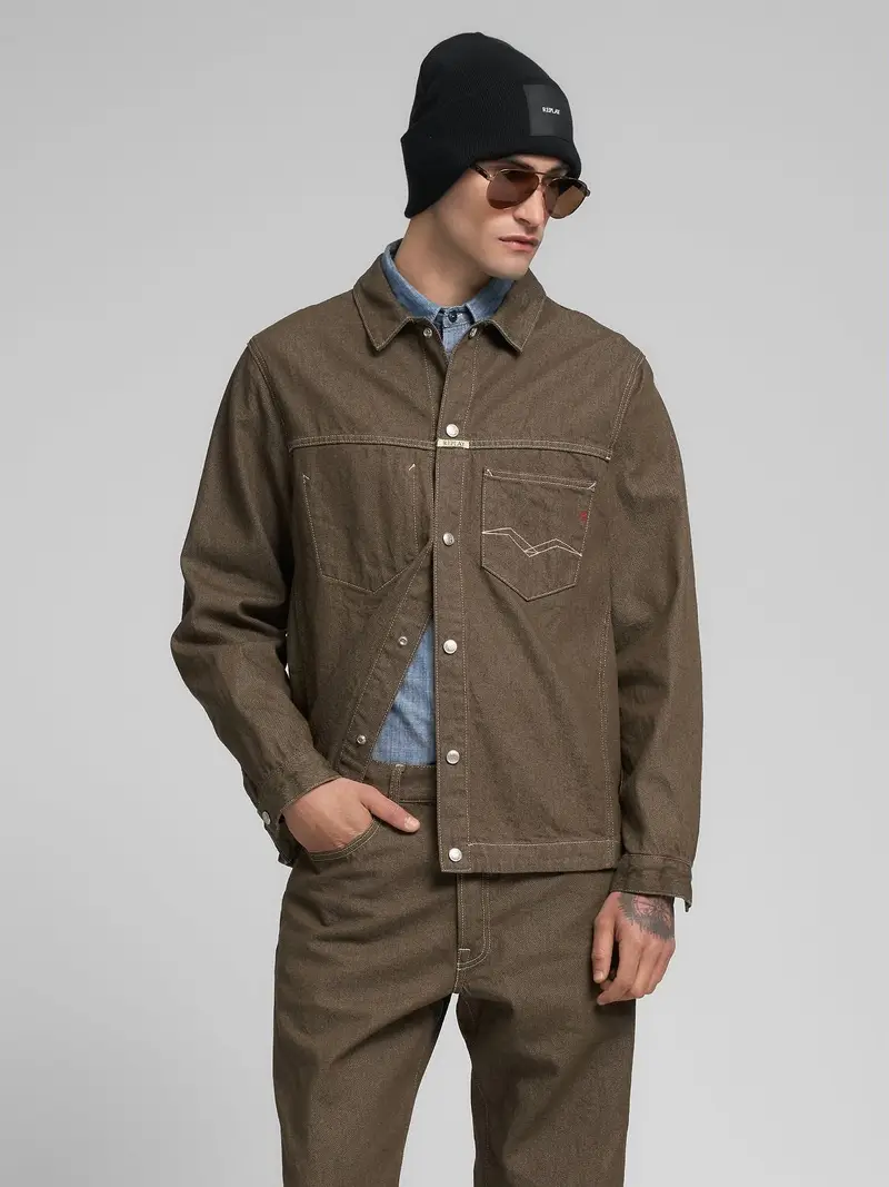 Giubbino In Denim Colorato M9z1