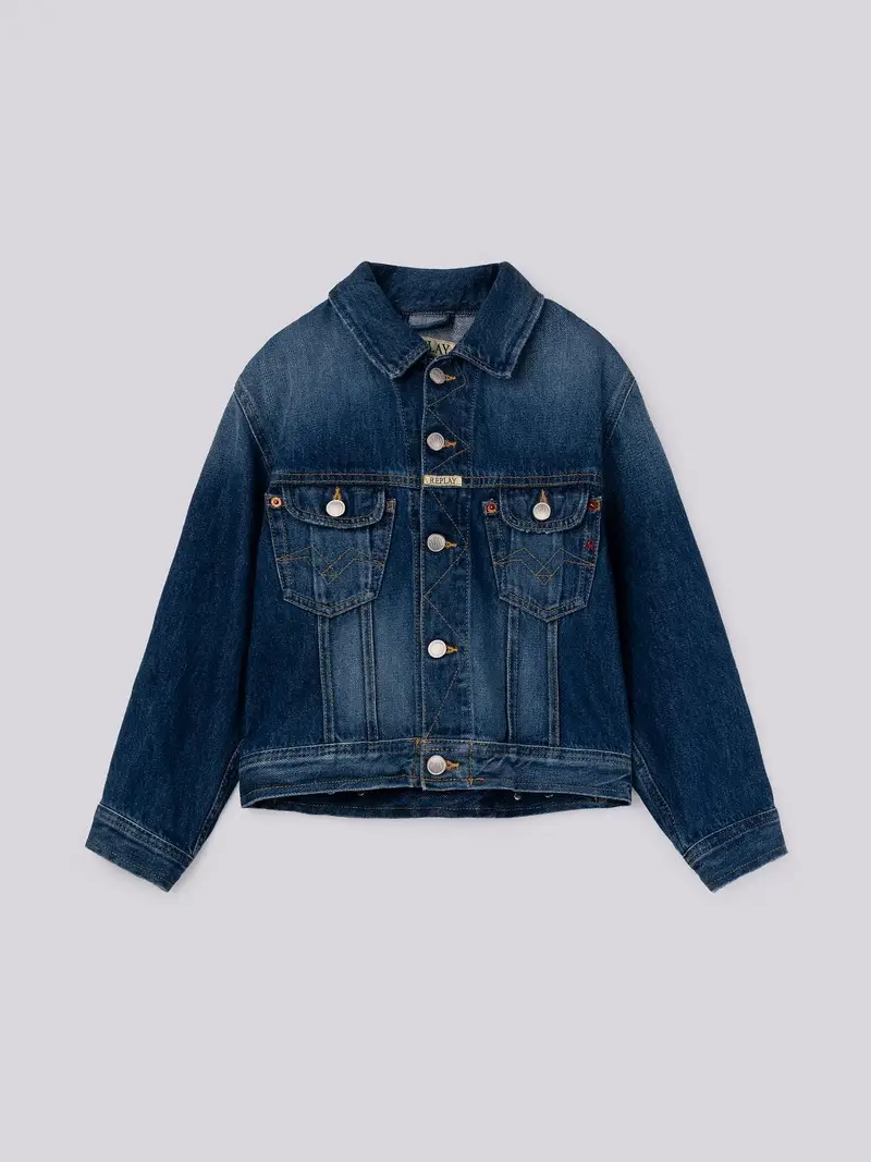 Giubbino In Denim Scuro 9zero1