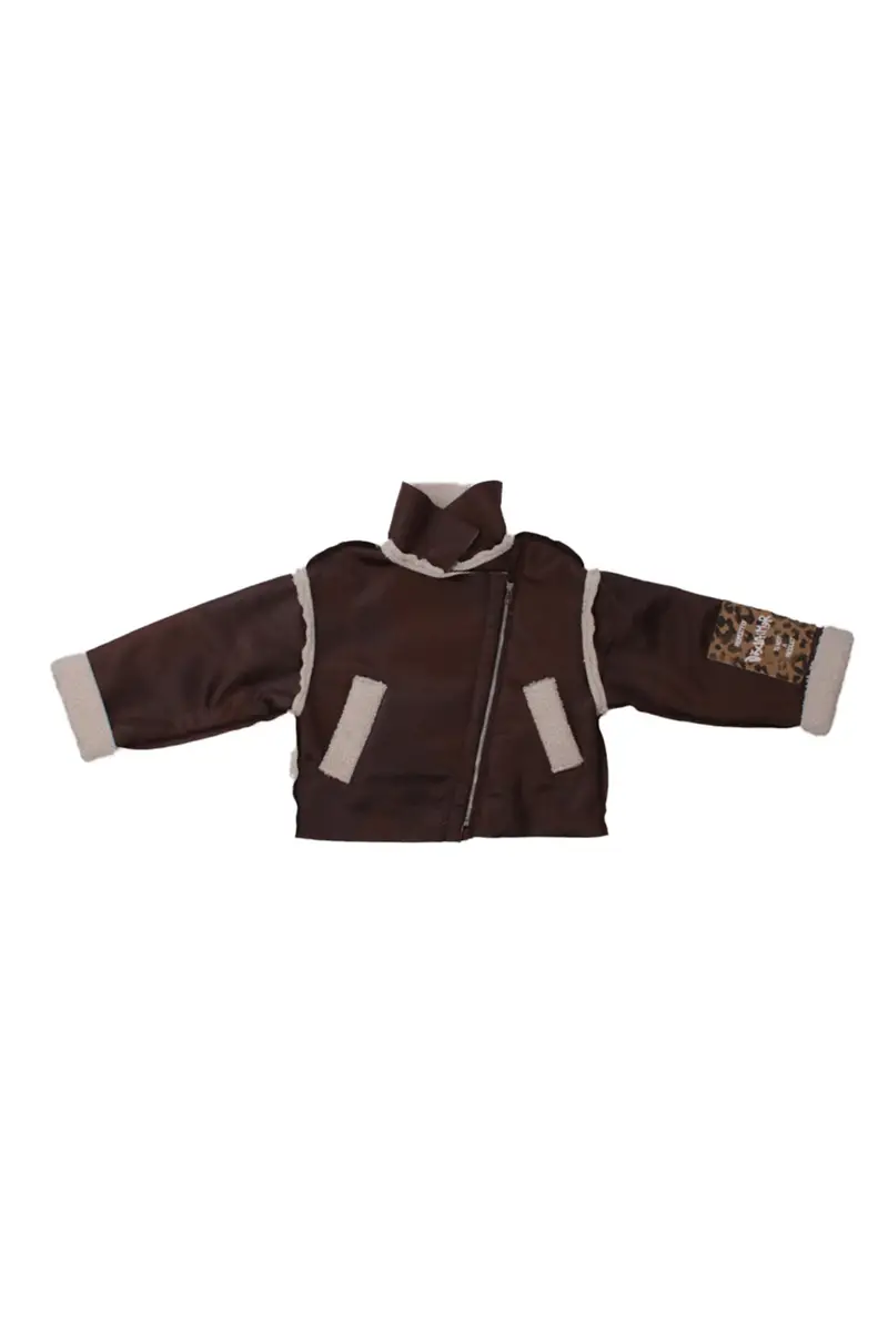 Giubbotto Bambina DISCLAIMER Marrone Giubbotto montone sintetico