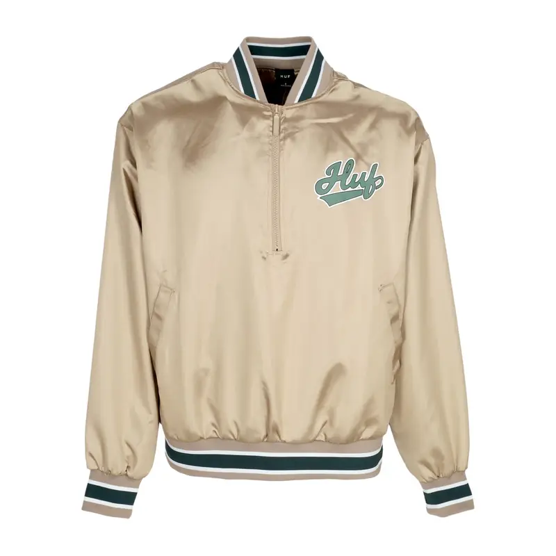 Giubbotto Bomber Uomo Pop Fly Satin Baseball Jacket Tan
